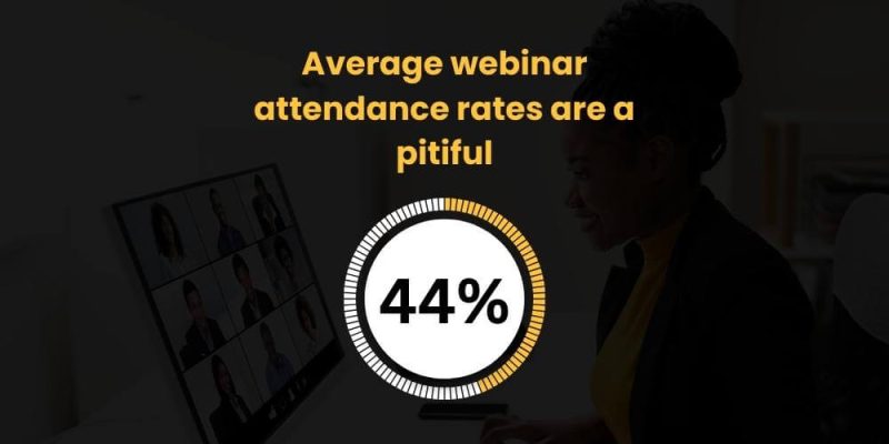 Average webinar attendance rates are a pitiful