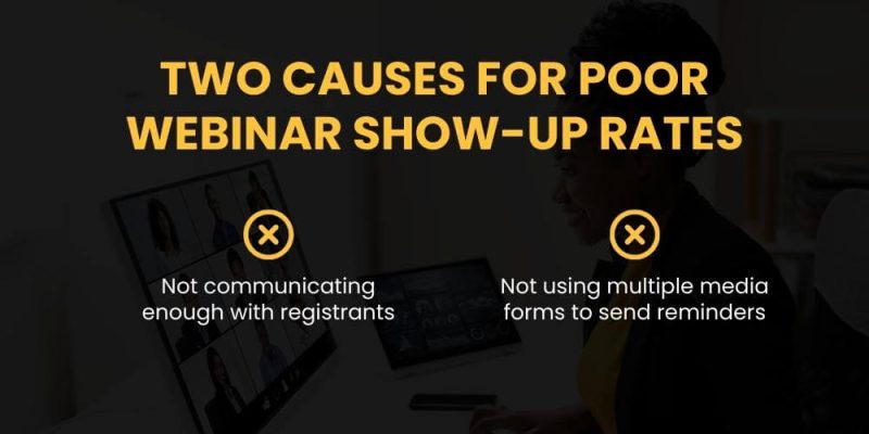 Two main reasons most webinars have poor show rates